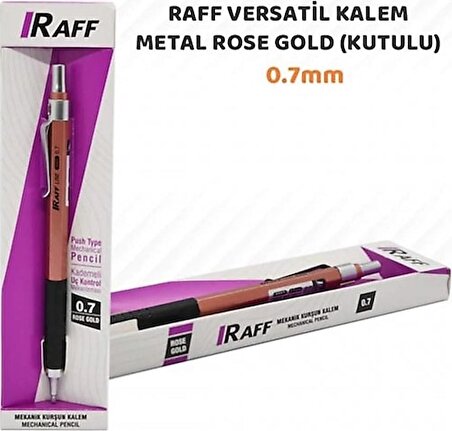 Raff Versatil Kalem Metal Altın (kutulu) 0.7 Mm