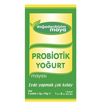 Doğadan Bizim Probiotik Yoğurt Mayası 1 Kutu 5 Saşe