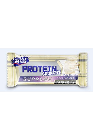 Muscle Station Supreme Crunchy White Chocolate Protein Bar 40 gr