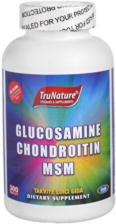 Trunature Glucosamine Chondroitin Msm 300 Tablet Glukozamin Kondroitin