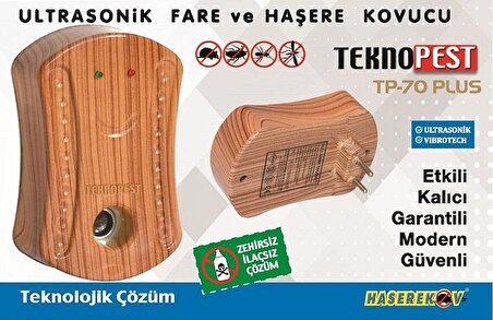 TEKNOPEST TP-70 Plus Ultrasonik Fare Haşere Kovucu