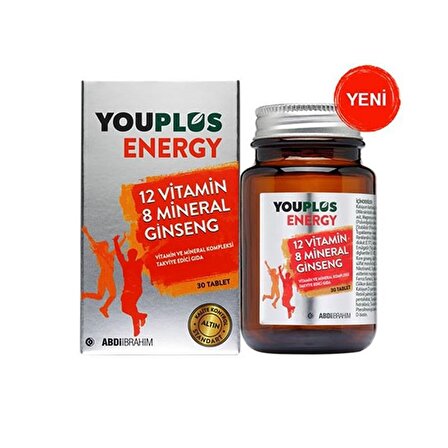 Youplus Energy 12 Vitamin 8 Mineral Ginseng 30 Tablet
