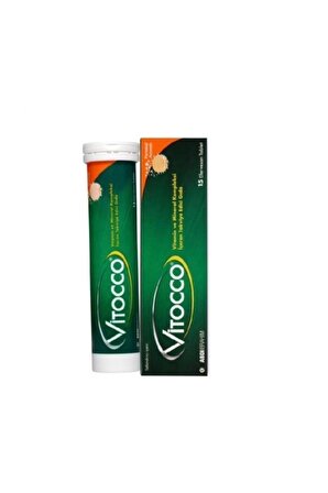 Vitocco Vitamin Ve Mineral Kompleksi 15 Efervesan Tablet 8699514020257