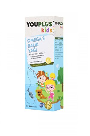 Youplus Kids Omega 3 150 ML Şurup