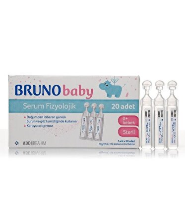 Bruno Serum Fizyolojik 5 ml X 20 Flakon