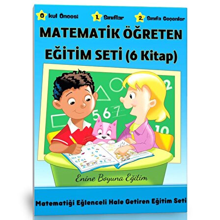 Okul Öncesi ve 1. Sınıflar İçin Matematik Öğreten Eğitim Seti (6 Kitap)