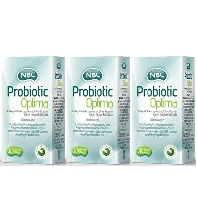 NBL Probiotic Optima 30 Çiğneme Tableti x 3 Adet