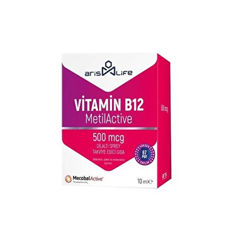 Aris Life Vitamin B12 Metilkobalamin 500 mcg Sprey