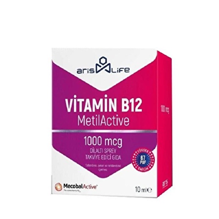 Aris Life Vitamin B12 Metilkobalamin 1000 mcg Sprey