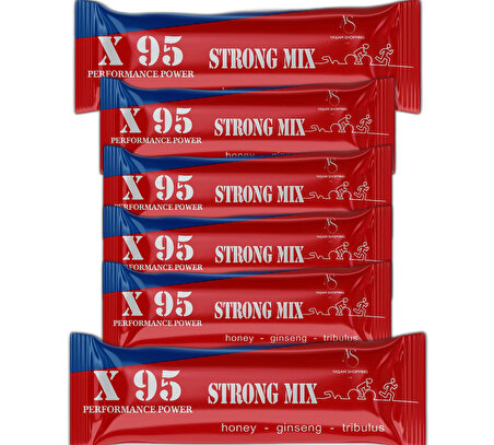 X95 Strong Mix ginseng tonkatali performans powerr 6 lı