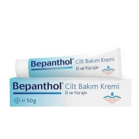 Bepanthol Cilt Bakım Kremi Tüm Cilt Tipleri İçin Su Bazlı Yağsız Nemlendirici Yüz Bakım Kremi 50 gr