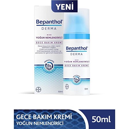 Bepanthol Derma Nemlendirici Tüm Cilt Tipleri İçin Su Bazlı Yağsız Nemlendirici Yüz Bakım Kremi 50 ml