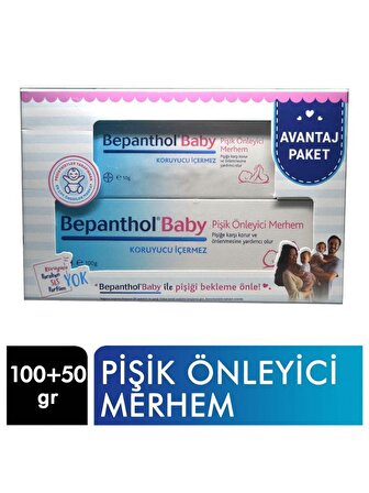 BEPANTHOL BABY PİŞİK ÖNLEYİCİ MERHEM 100G+50G SET