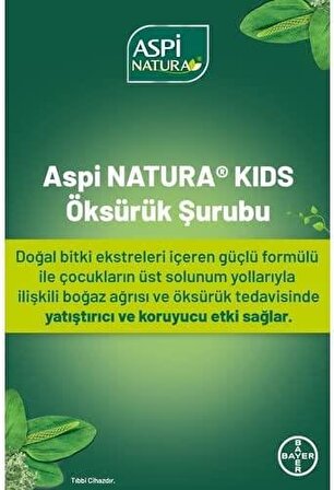Aspinatura Kids Öksürük Şurubu Vanilya & Çilek Aromalı 120 ml