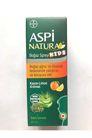 Aspi NATURA Kids Boğaz Spreyi 20 ml