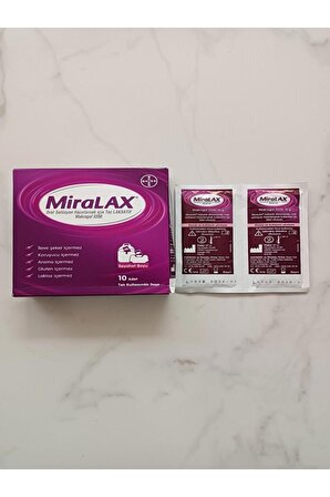 Miralax Oral Solüsyon Makrogol 3350 Tek Kullanımlık 10 Saşe