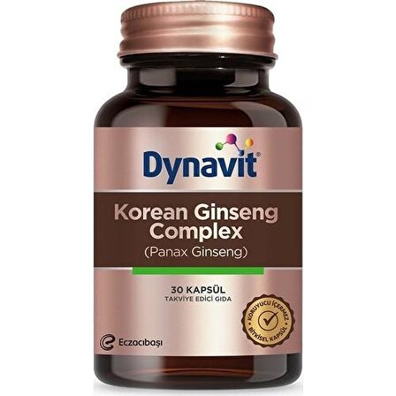 Eczacıbaşı Dynavit Korean Ginseng Complex Takviye Edici Gıda 30 Kapsül