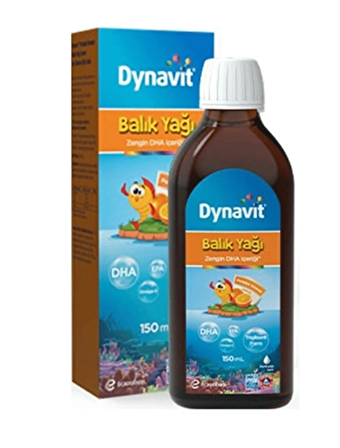 Dynavit Balık Yağı Şurubu Portakal Aromalı 150 Ml