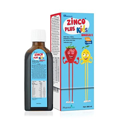 Zinco Kids Plus Şurup 200 ml