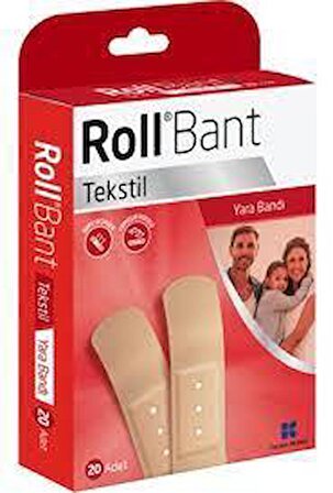 Roll Bant Tekstil Yara Bandı 20 Adet 