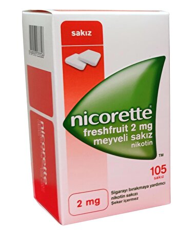 Nicorette Freshfruit 2 mg 105 Adet Meyveli Nikotin Sakızı