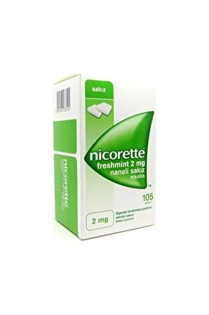 Nicorette Freshmint 2 mg 105 Adet Naneli Nikotin Sakızı