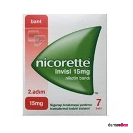 Nicorette Invisi 2. Adım 15 MG Nikotin Bandı 7'li