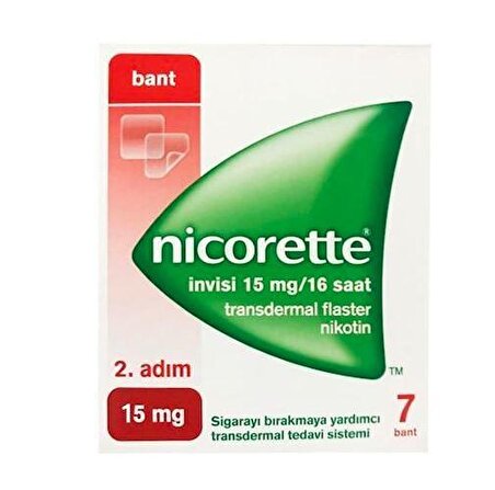 Nicorette Invisi 2. Adım 15 MG Nikotin Bandı 7'li