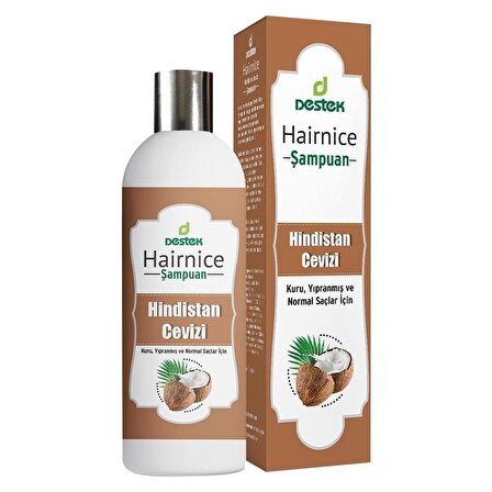 Destek Kuru Saçlar İçin Canlandırıcı Hindistan Cevizli Şampuan 330 ml