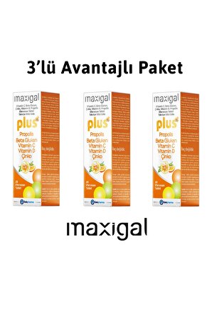 Maxigal + 20 Efervesan Tablet Takviye Edici Gıda - 3'lü Avantajlı Paket!