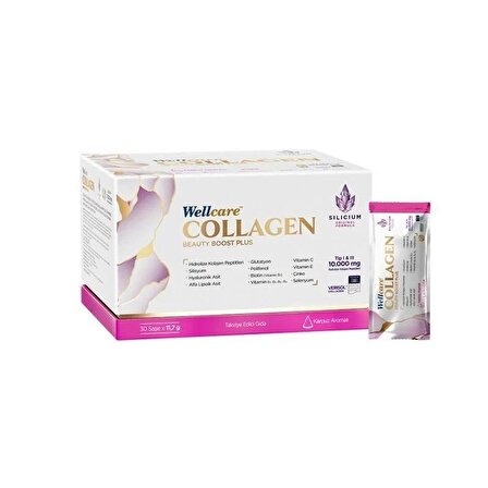 Wellcare Collagen Beauty Boost Plus 10.000 mg Karpuz Aromalı 30 Saşe