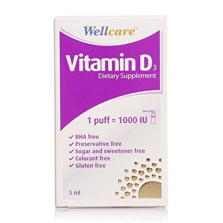 Wellcare Vitamin D3 1000'lü 5 ml