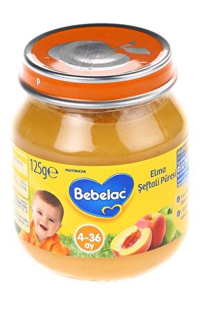 Bebelac Elma - Şeftali Prebiyotik Kavanoz Maması 125 gr