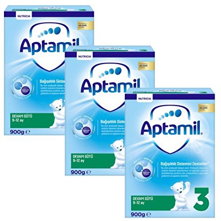 Aptamil 3 Devam Sütü 9-12 Ay 900 gr 3'lü Paket