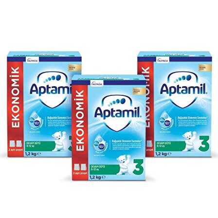 Aptamil 3 Prebiyotik Devam Sütü 3 x 1200 gr