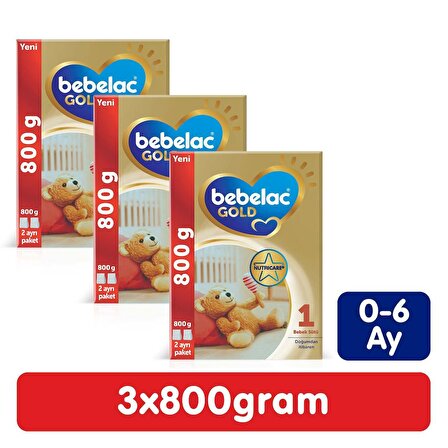 Bebelac Gold 1 Prebiyotik Devam Sütü 3 x 800 gr