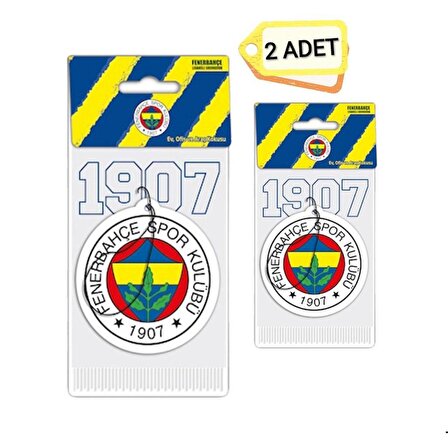 Beyaz Lisanslı Fenerbahçe Taraftar Asma Koku 2 Adet