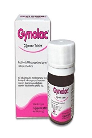 Gynolac Probiyotik 15 Ciğneme Tablet