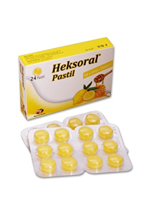 Heksoral Bal Limon Vitamin C 24 Pastil