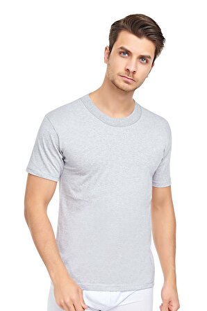 Erkek 3'lü Slim Fit Sıfır Yaka Fanila T-Shirt 