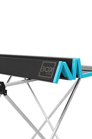 Box&Box Küçük Boy Katlanabilir Alüminyum Kamp ve Piknik Masası, Siyah, 56 x 41 x 45 cm