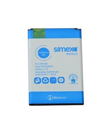 Simex N9005 Galaxy Note 3 Batarya