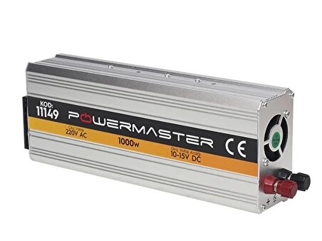 PowerMaster PM-11149 12 Volt - 1000 Watt Modifiye Sinüs İnverter 755053