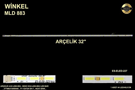 Arçelik Beko Slim Led Bar 32 inç 40,8cm 44 Ledli Tv Led Bar 284359-GG4