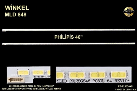 Philips Slim Led Bar 46 inç 57cm 64 Ledli Tv Led Bar 284407-CC12