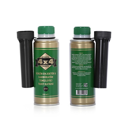 4X4 BENZİN ENJEKTÖR & KARBÜRATÖR TEMİZLEYİCİ YAKIT KATKISI (4113) 250ML