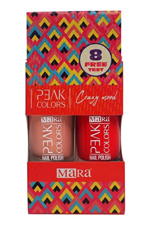Mara Peak Colors Crazy Mood Oje - İkili Kutu (011 - 001)