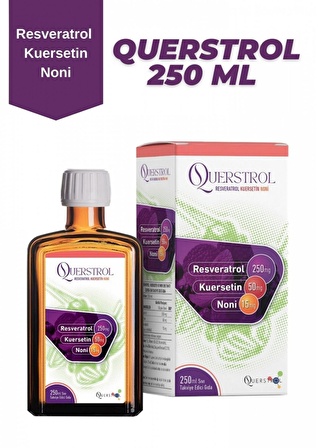 Querstrol Resveratrol Kuersetin Noni İçeren Sıvı Takviye Edici Gıda 250 ML