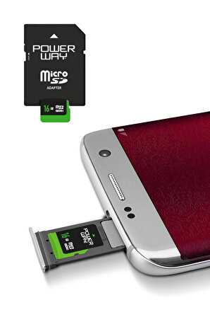 16 GB Micro SD Hafıza Kartı Adaptör Dahil