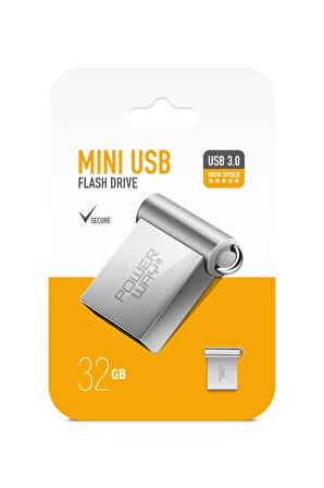 Powerway Mini 32 GB Metal Mini Usb Flash Bellek Usb 3.0 Yüksek Hızlı